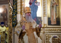 Митрополит Артемий сослужил Божественную литургию митрополиту Сыктывкарскому и Коми-Зырянскому Филиппу в кафедральном соборе города Сыктывкара