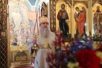 Митрополит Артемий возглавил Божественную литургию в храме святителя Иннокентия Иркутского в день престольного праздника