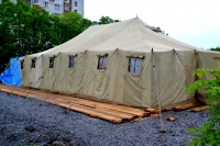 Горьковский приход начал богослужения в палатке