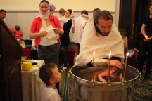 Крещение детей семейного клуба выходного дня 