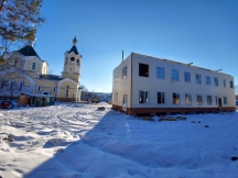 Строительство Духовно-просветительского центра в Николаевске декабрь  2020 г.
