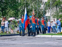 Хабаровский священник принял участие в принесение присяги и проводах студентов Военного учебного центра при ДВГУПС 5 августа 2022 года