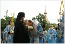 Прибытие в Хабаровск святынь, переданных в дар дальневосточной земле Святейшим Патриархом Московским и всея Руси Алексием (7 июня 2008 года)